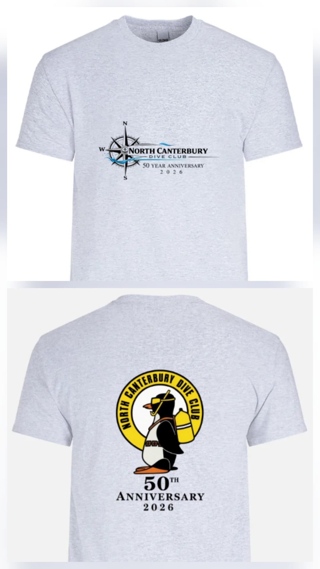 NCDC 50th Anniversary T-Shirt Gray - Image 3